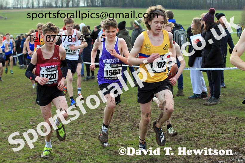 Boys Under-15s 2023 UK CAU Inter Counties Cross Country Champs, Prestwold Hall, Loughborough. Photo: David T. Hewitson/Sports for All Pics